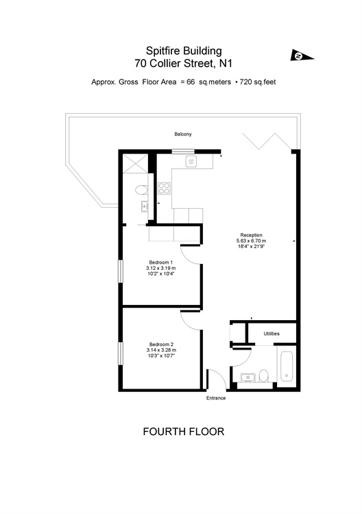 71 Collier Street, King's Cross, London, N1 floorplan