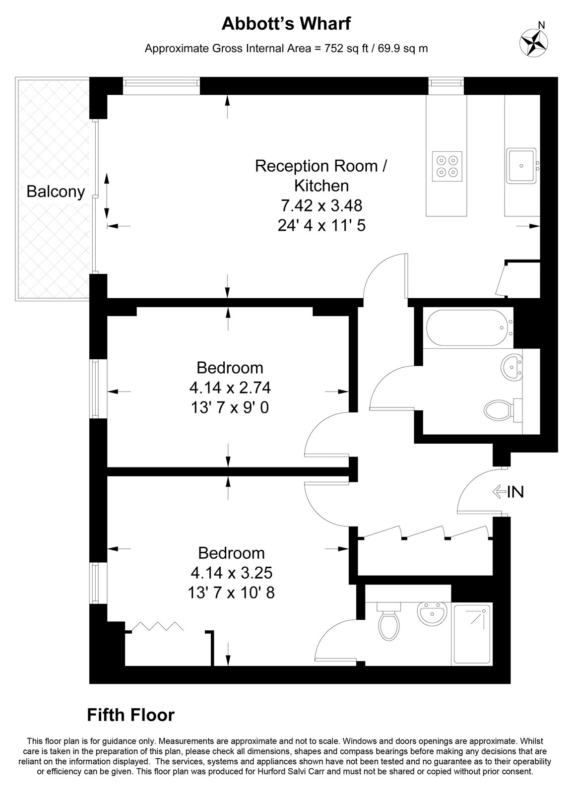 Abbotts Wharf, 93 Stainsby Road, E14 floorplan