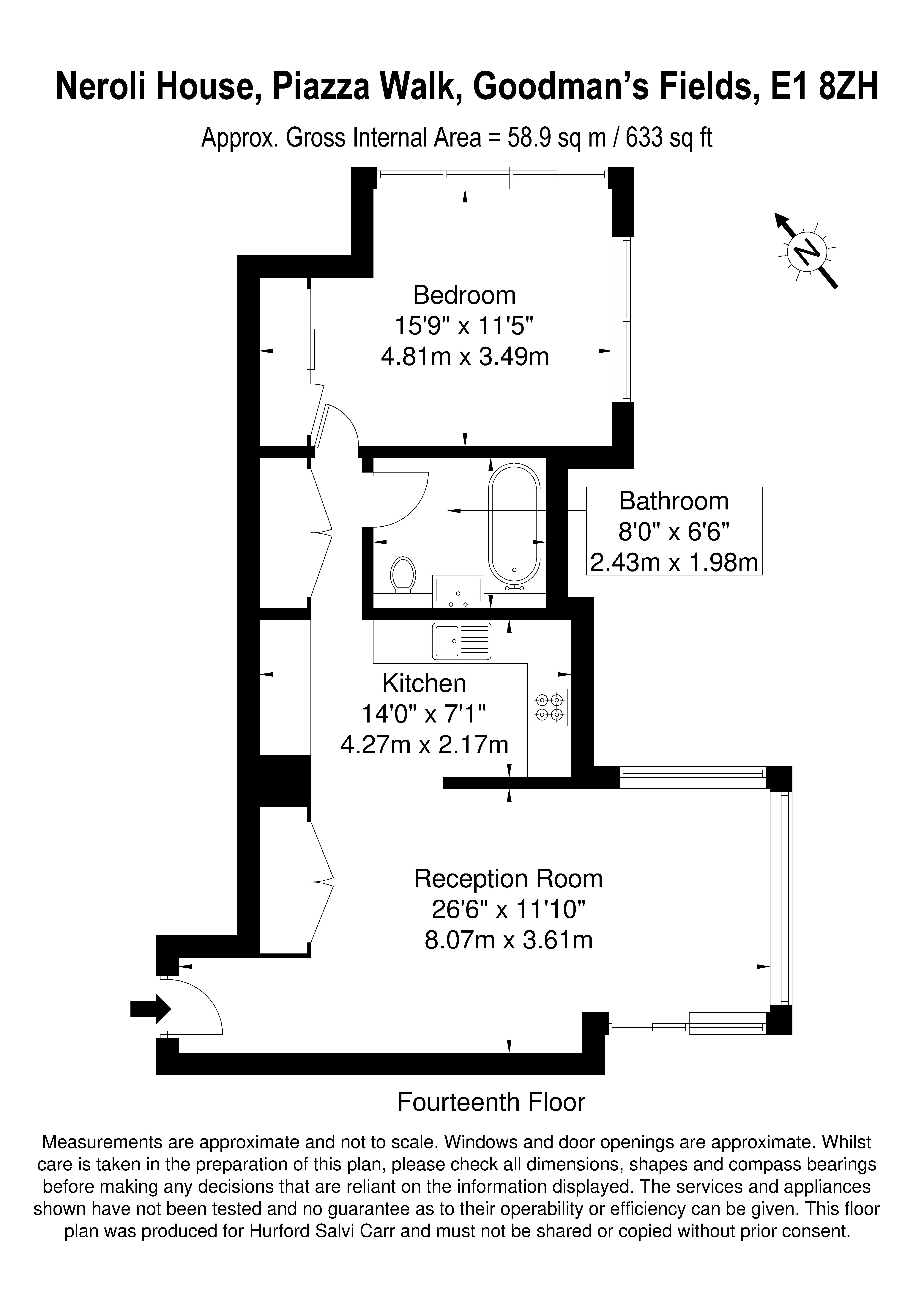 Piazza Walk, Aldgate, London, E1 floorplan