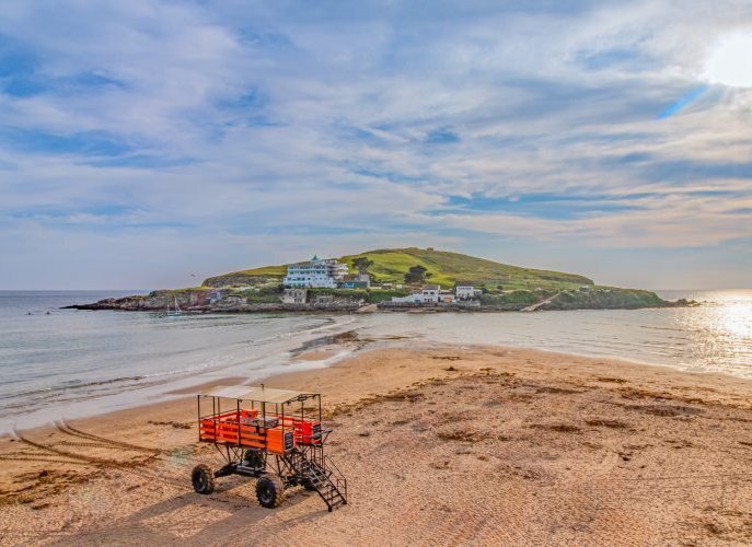 photo of island from a nearby beach
