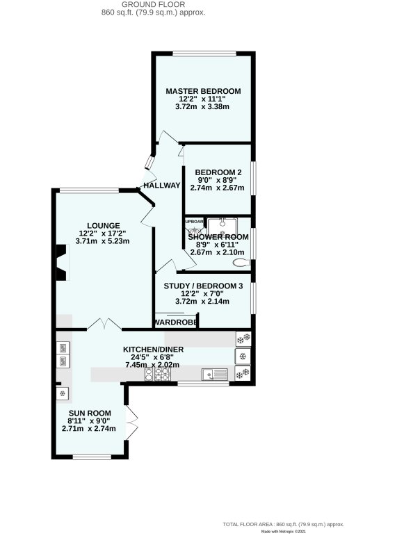 3 bedroom property for sale in Merritts Hill, Illogan, Redruth, TR16