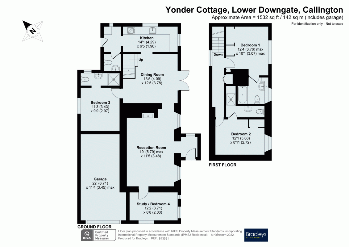 3 bedroom property for sale in Lower Downgate, Callington, Cornwall
