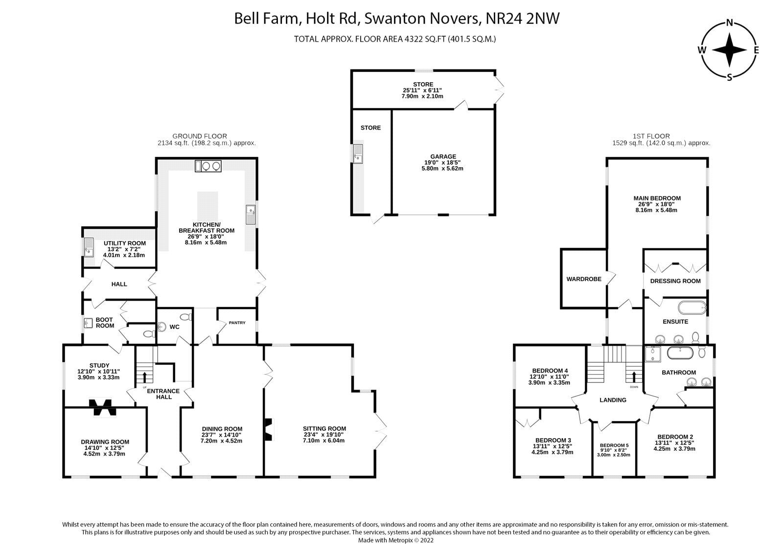 JacksonStops 5 bedroom property for sale in Holt Road, Swanton