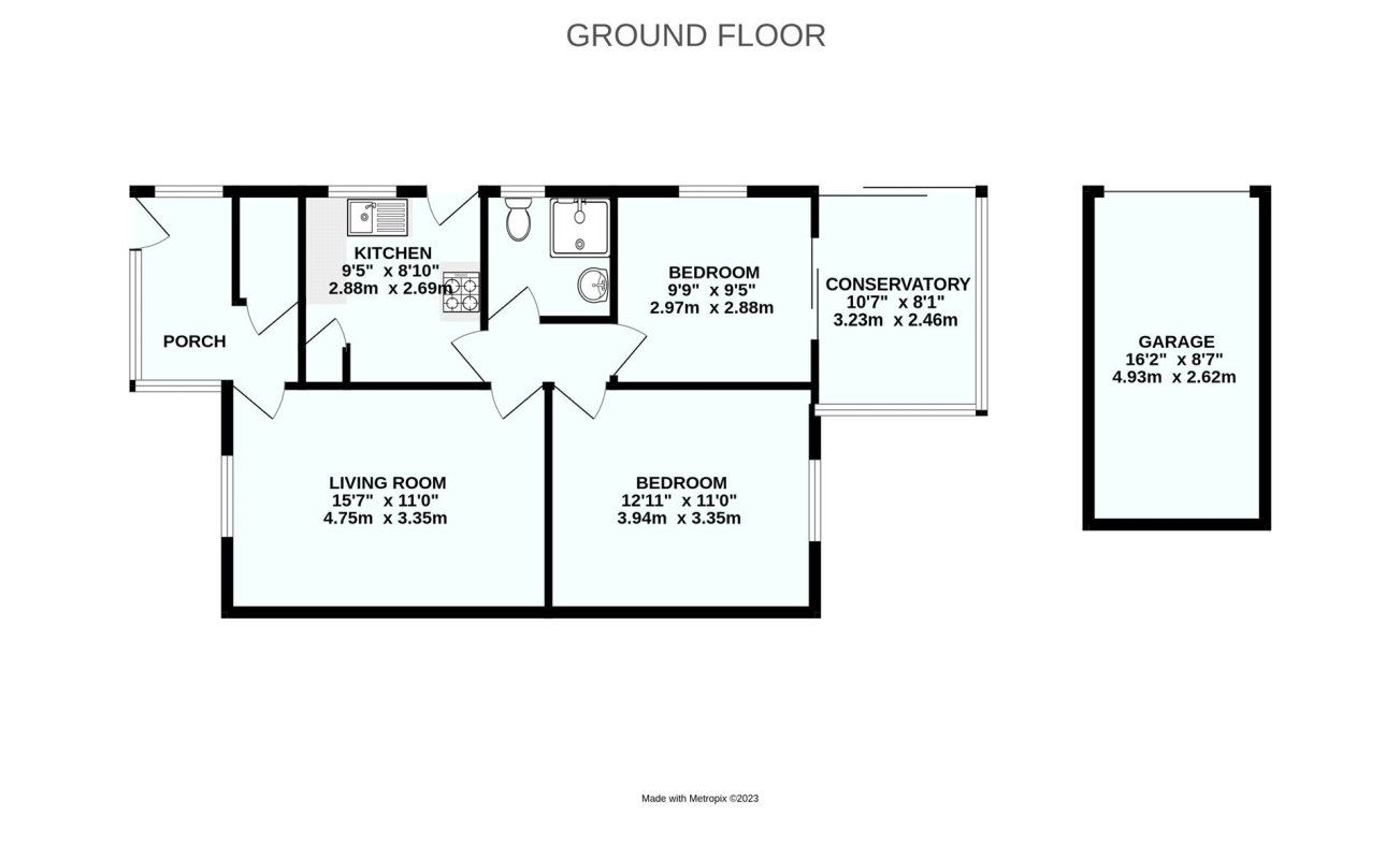 2 bedroom property for sale in Chrystel Close, Tipton St. John