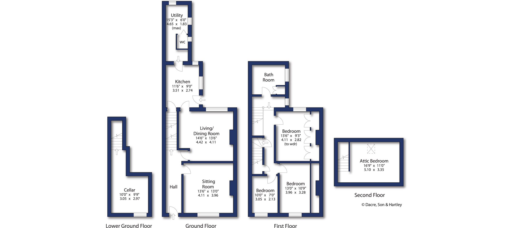 4 bedroom property for sale in Brooklands Terrace, Skipton, North