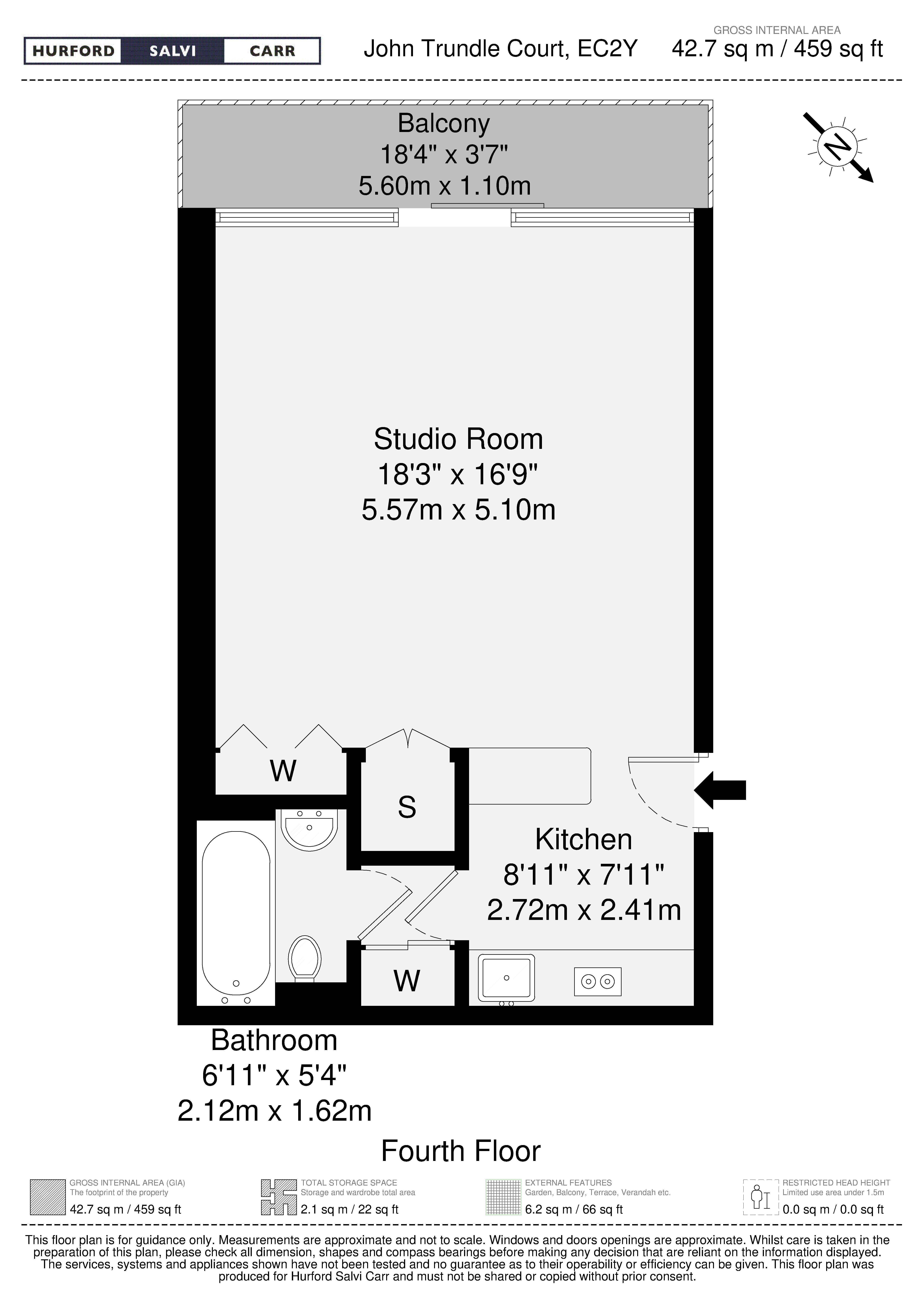 Barbican, London, EC2Y floorplan