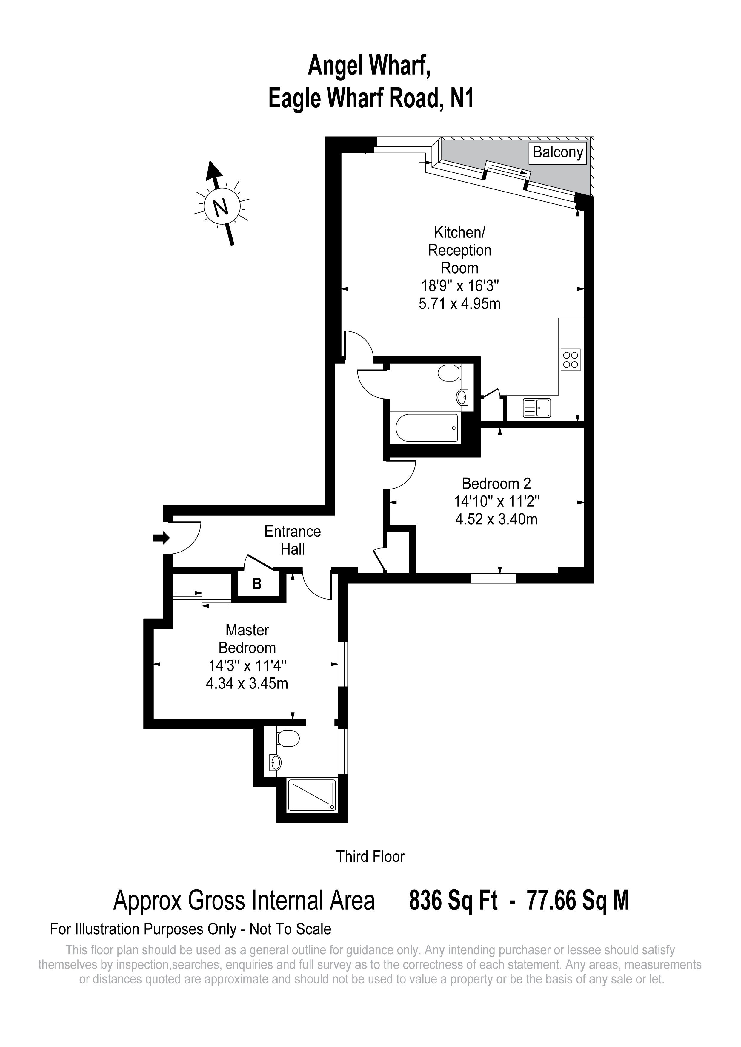 Angel Wharf, 56 Eagle Wharf Road, London, N1 floorplan