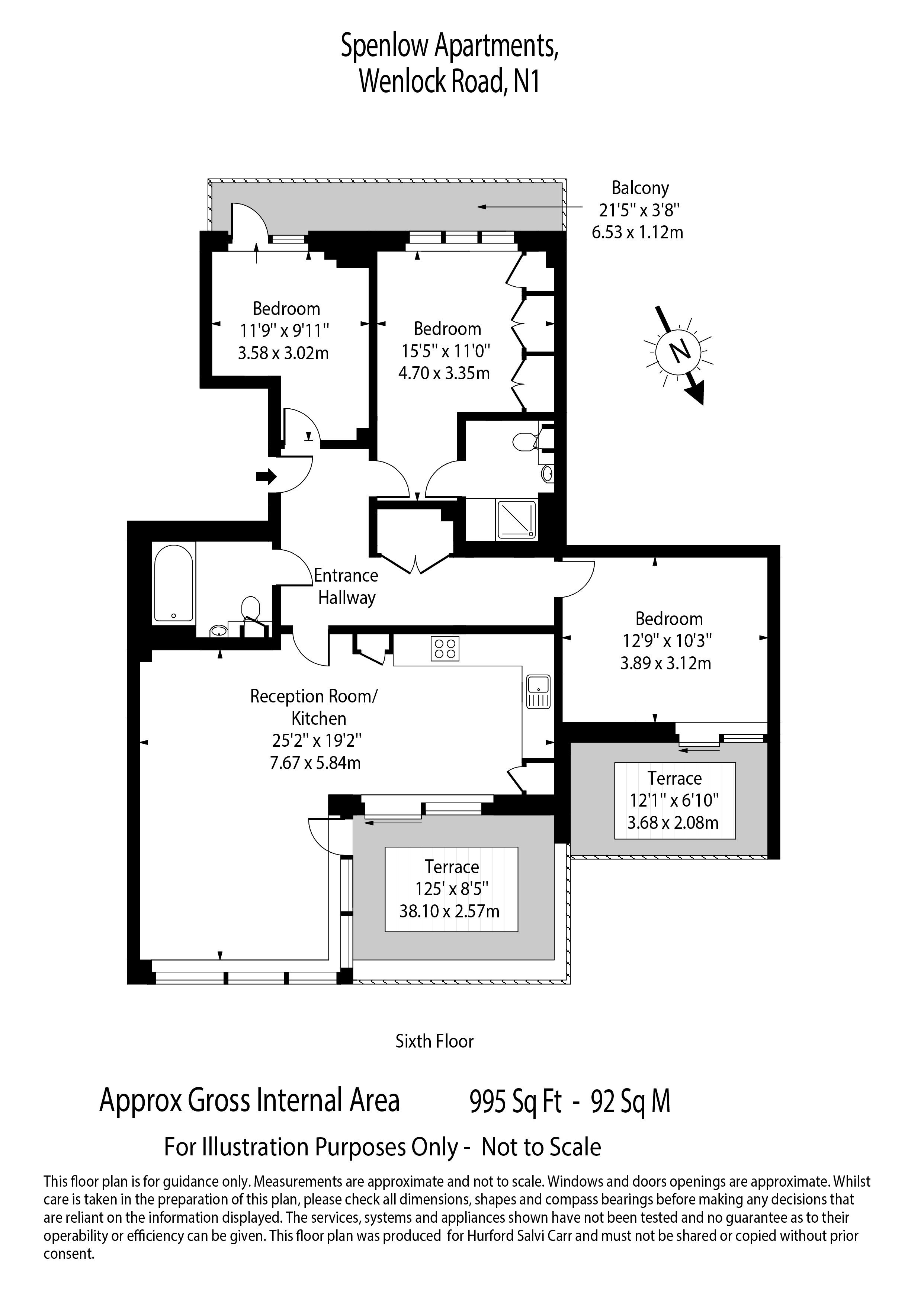 Spenlow Apartments, Wenlock Road, N1 floorplan