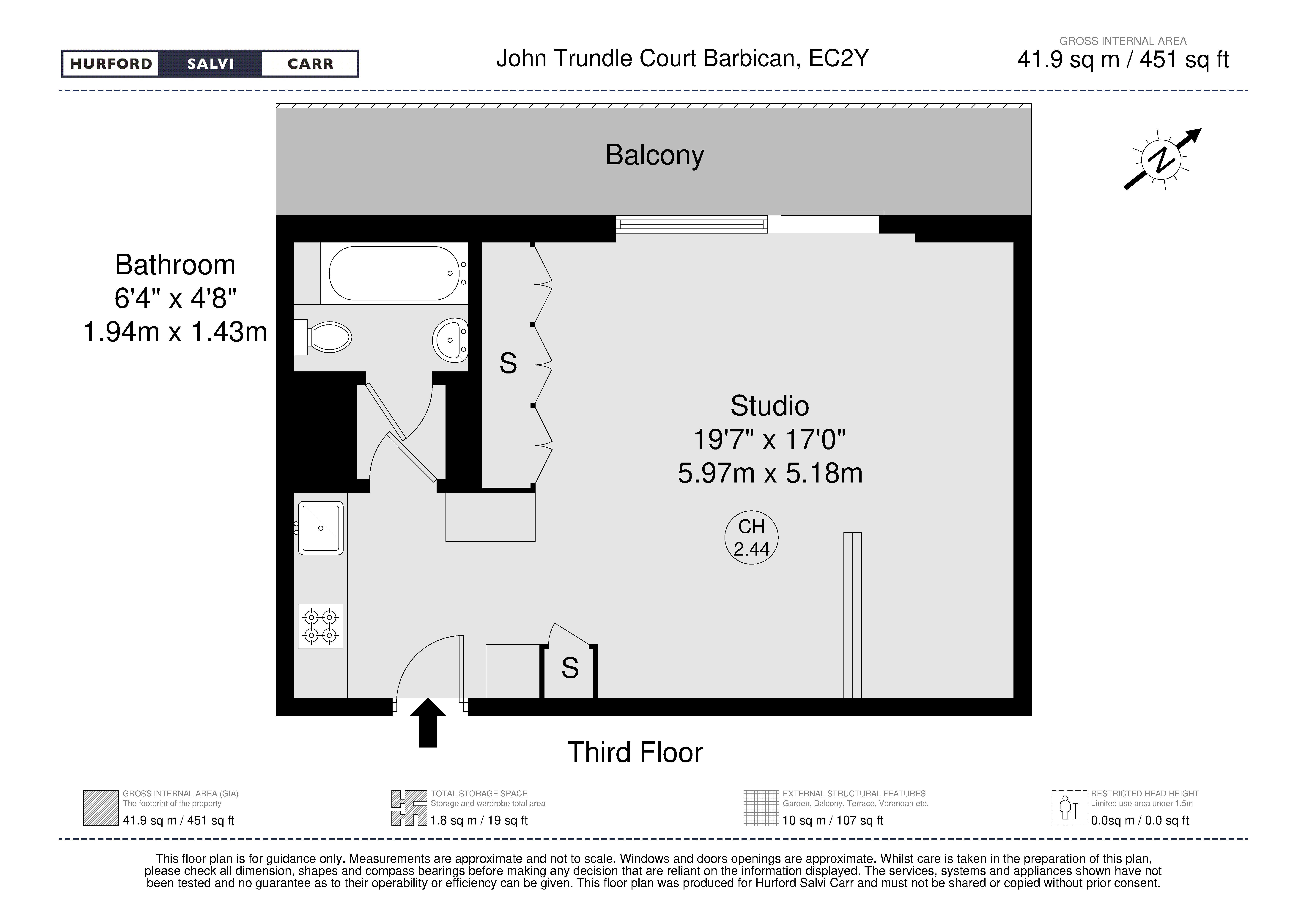 John Trundle Court, London, EC2Y floorplan