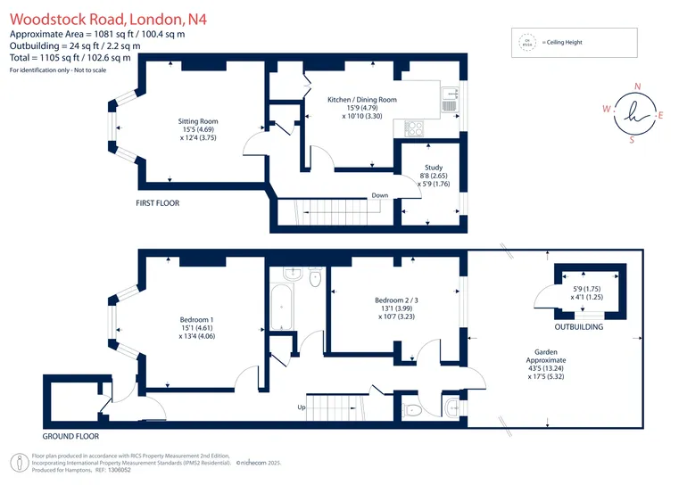 Floorplan 1 for Woodstock Road, London, N4