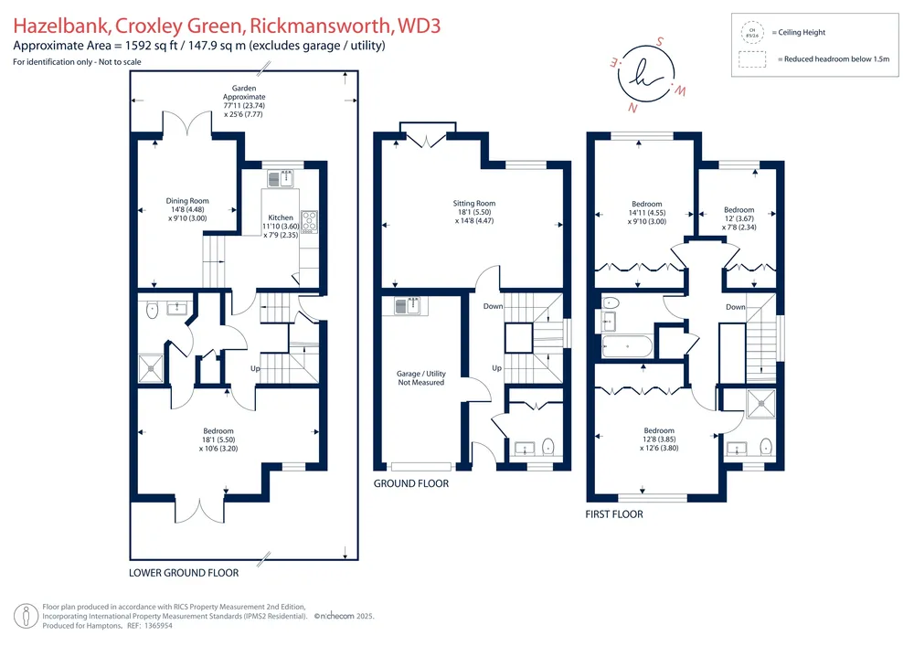 Floorplan for Hazelbank, Rickmansworth, WD3
