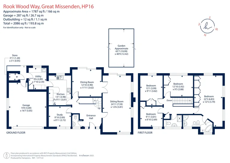 Floorplan 1 for Rook Wood Way, Great Missenden, HP16
