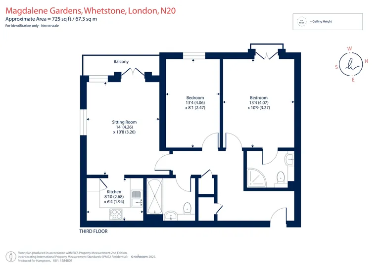 Floorplan 1 for Magdalene Gardens, Whetstone, N20
