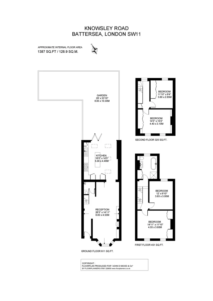 Floorplan for Knowsley Road, London, SW11