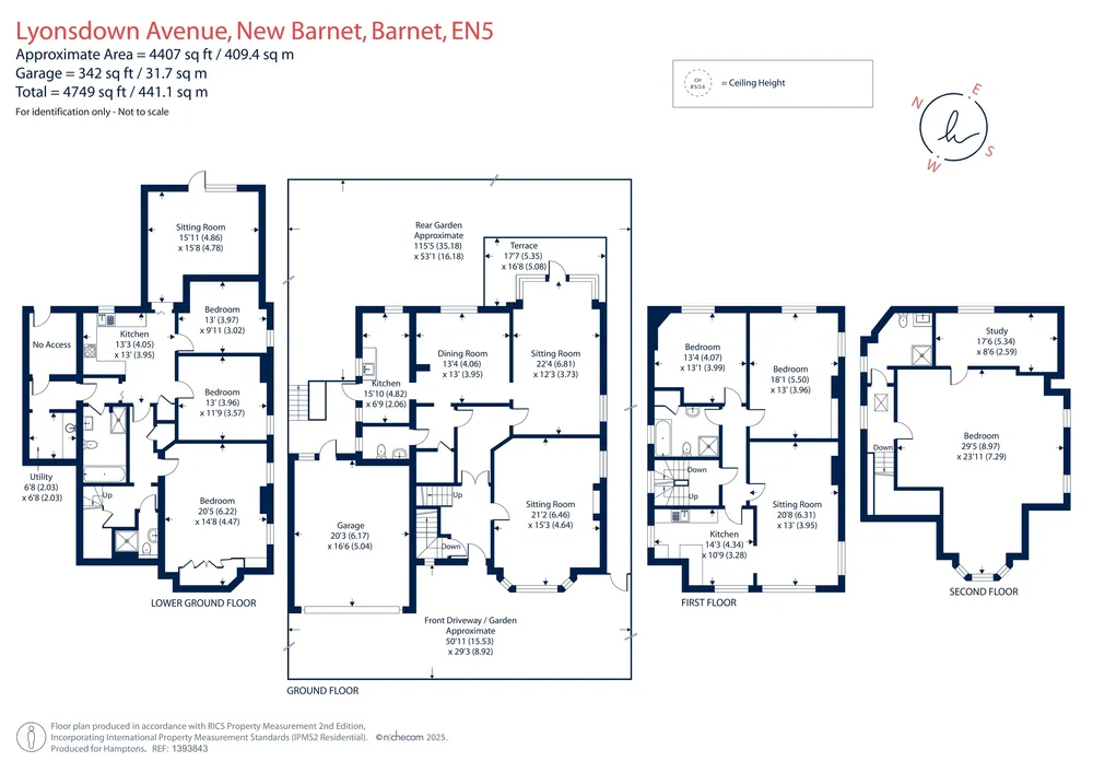 Floorplan for Lyonsdown Avenue, New Barnet, EN5
