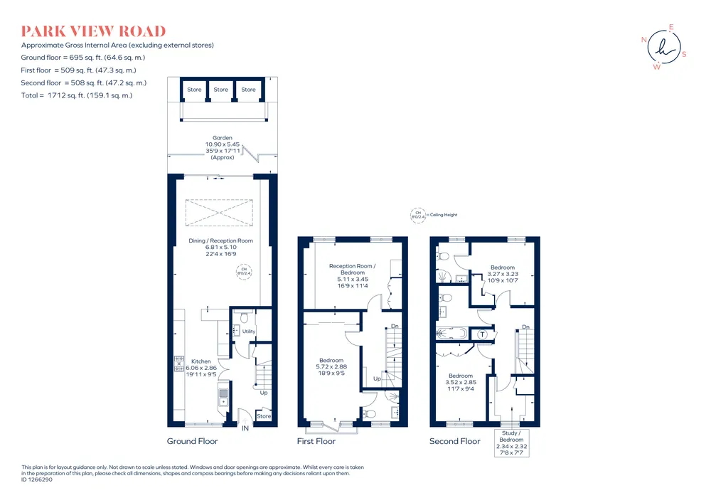 Floorplan for Park View Road, Ealing, W5
