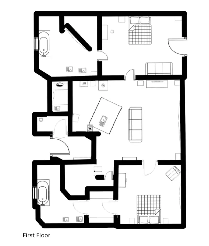 Floorplan for Schooner Bay 303, St. Peter, Barbados