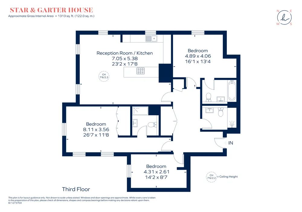 Floorplan for Richmond Hill, Richmond, TW10