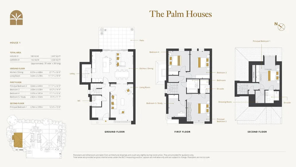Floorplan for Plot 1 The Palm Houses Shelley Close, Edgware, HA8