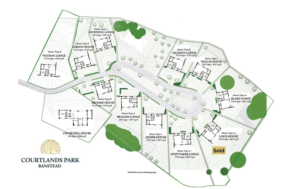 Floorplan for Bader House, Courtlands Park, Banstead, SM7