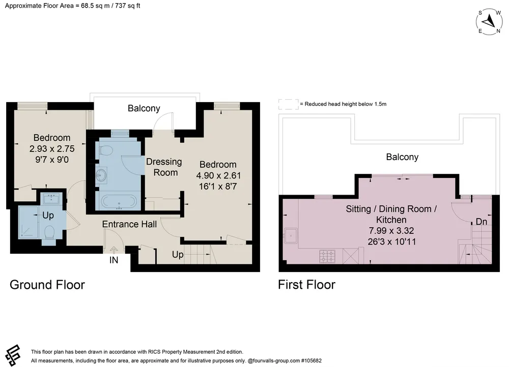 Floorplan for Cranham Street, Oxford, Oxfordshire, OX2