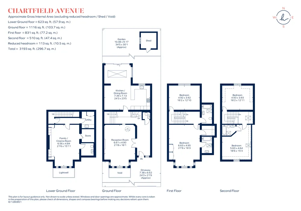Floorplan for Chartfield Avenue, London, SW15
