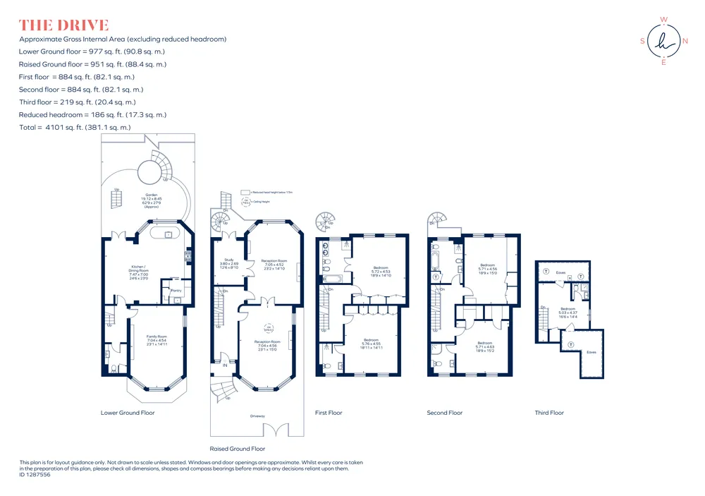 Floorplan for The Drive, London, SW20