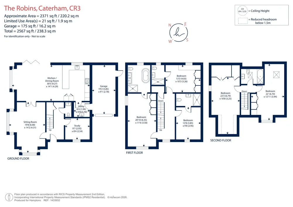 Floorplan for The Robins, Caterham, CR3