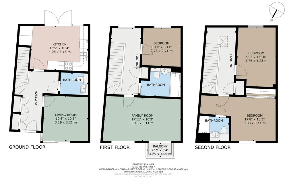 Floorplan for Meadowsweet Way, Headington, Oxford, Oxfordshire, OX3