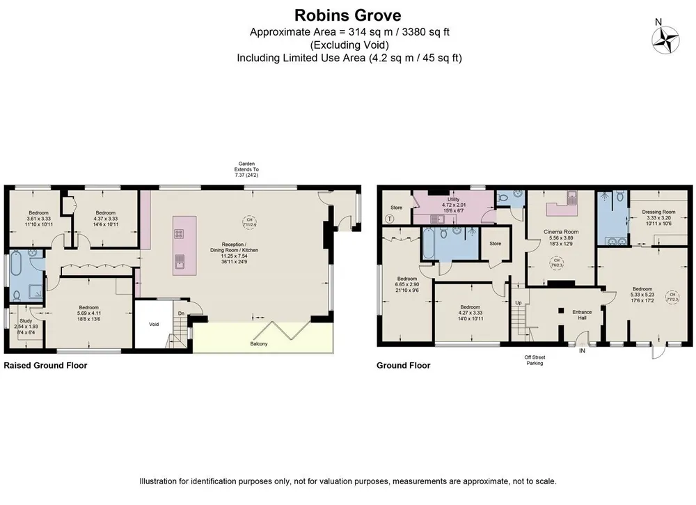 Floorplan for Robins Grove, West Wickham, BR4