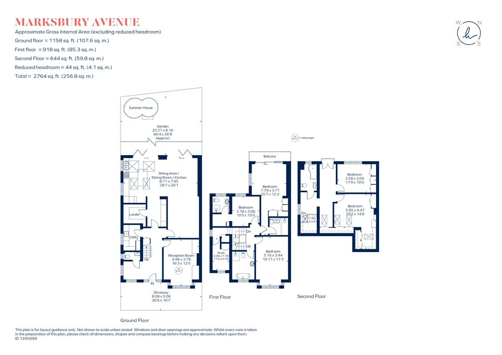 Floorplan for Marksbury Avenue, RICHMOND, TW9