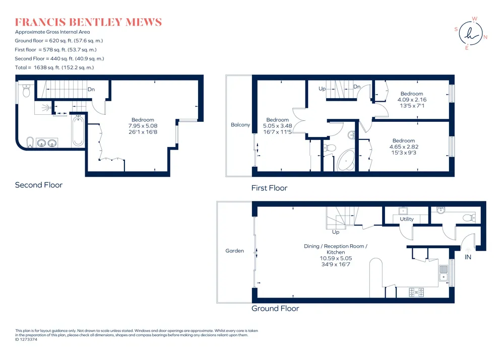 Floorplan for Francis Bentley Mews, London, SW4