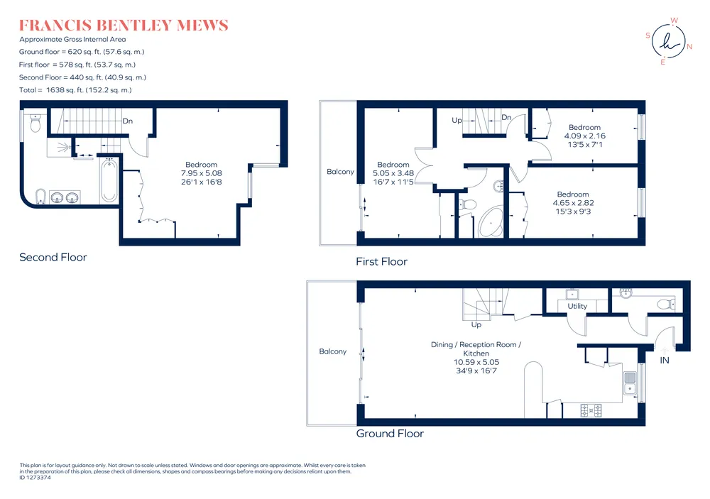 Floorplan for Francis Bentley Mews, London, SW4