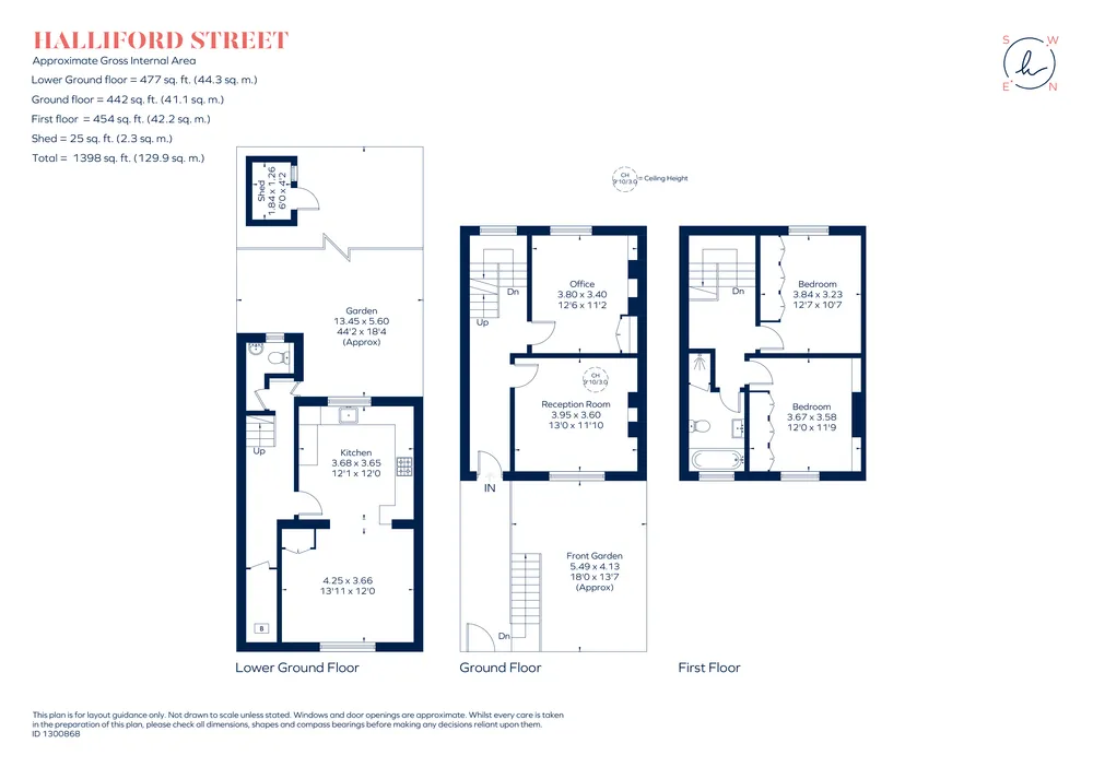 Floorplan for Halliford Street, London, N1