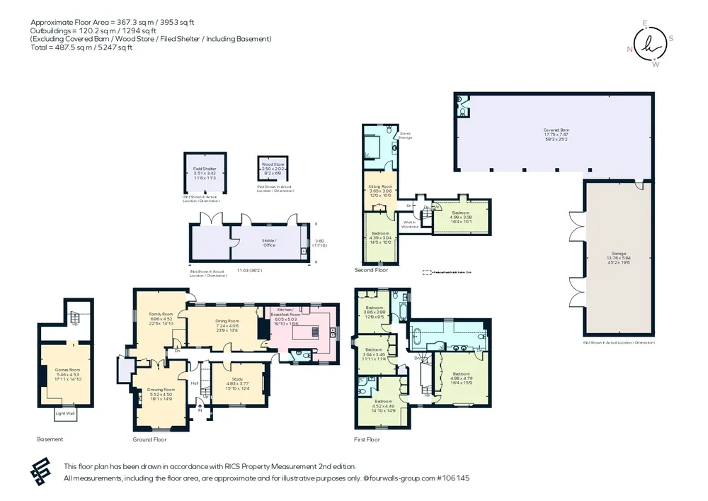 Floorplan for Oxted Road, Godstone, RH9