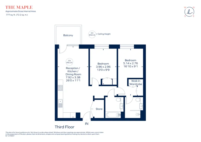 Floorplan 1 for Aviator Drive London NW2