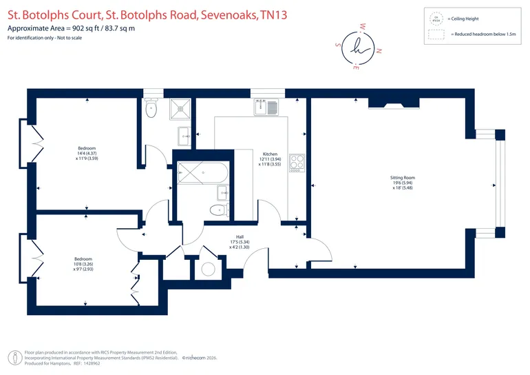Floorplan 1 for St Botolphs Court TN13