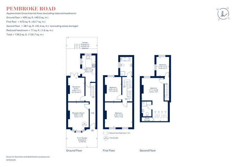 Floorplan 1 for Pembroke Road London N10