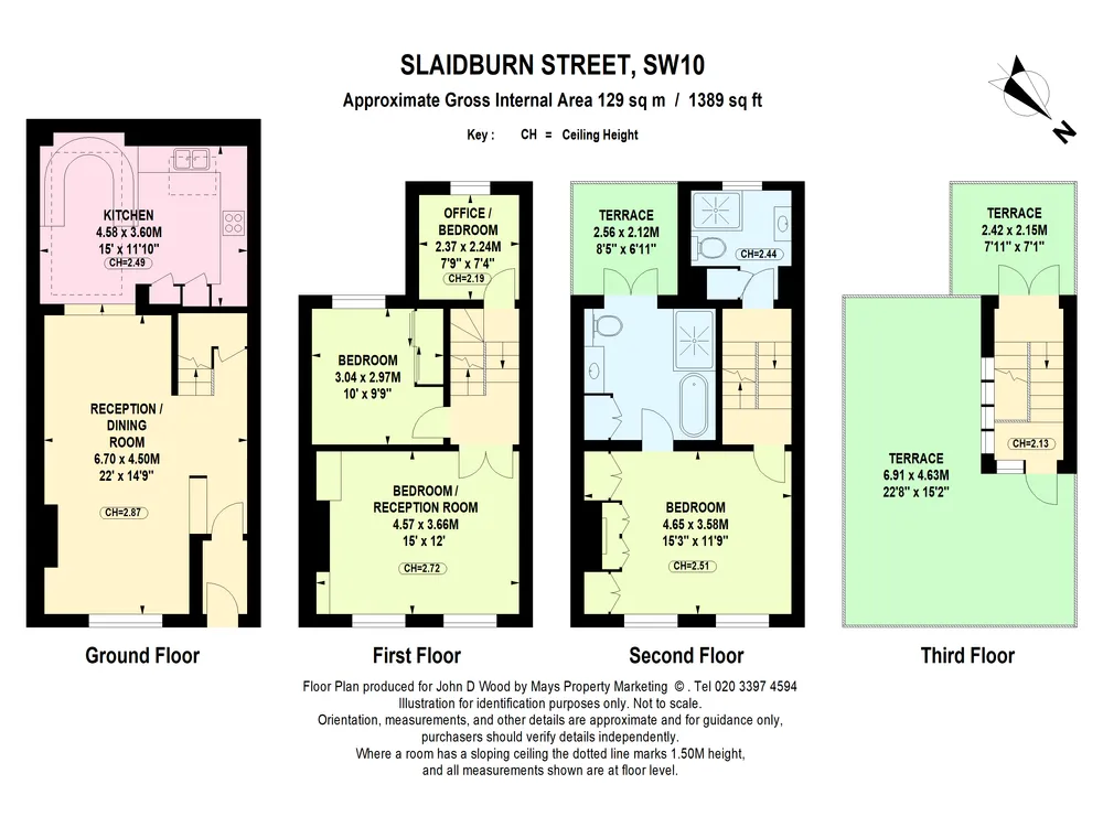 Floorplan for Slaidburn Street, Chelsea, London, SW10