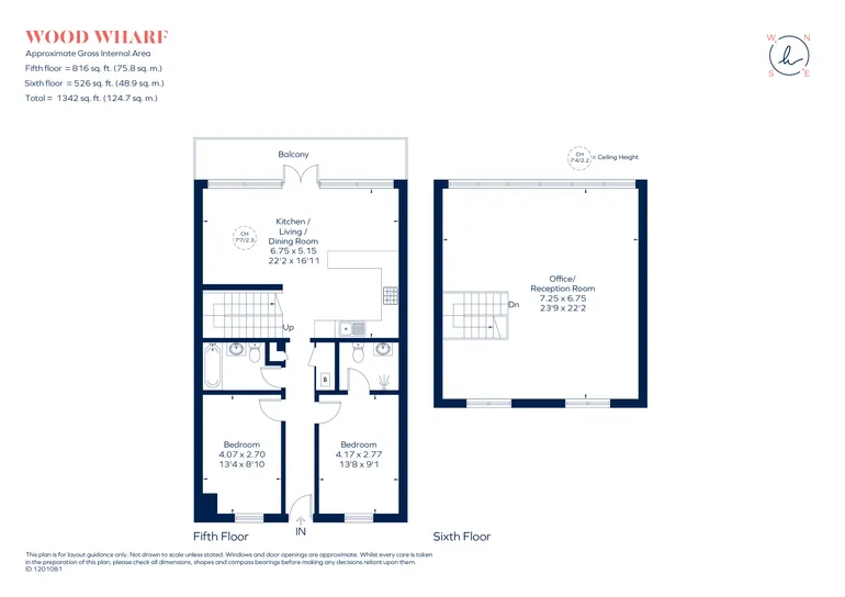 Floorplan 1 for Horseferry Place, London, SE10