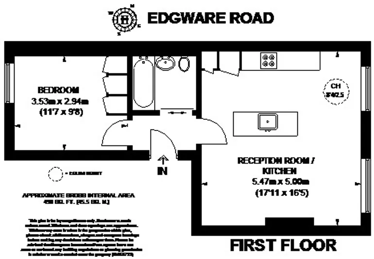 Floorplan 1 for Edgware Road Paddington W2