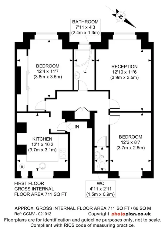 Floorplan 1 for Croxley Road Maida Vale W9