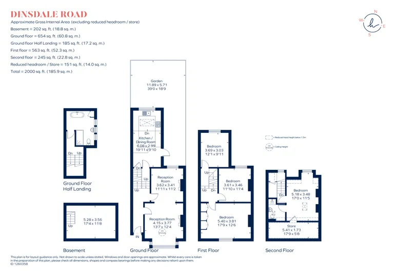 Floorplan 1 for Dinsdale Road London SE3