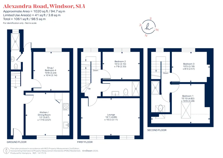 Floorplan 1 for Alexandra Road Windsor SL4