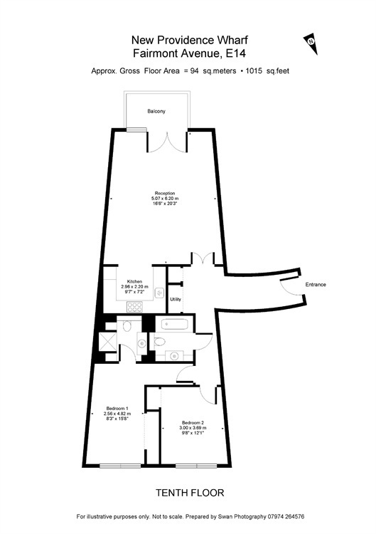 Fairmount Avenue, London, E14 floorplan