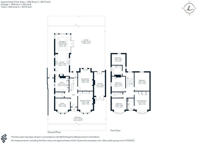 Floorplan 1 for Teddington Park Road, Teddington, TW11