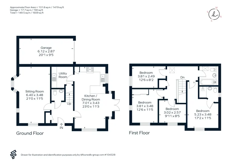 Floorplan 1 for Fairford, Cirencester, GL7