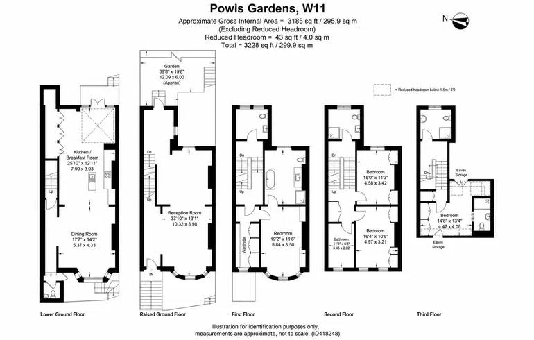 Floorplan 1 for Powis Gardens London W11