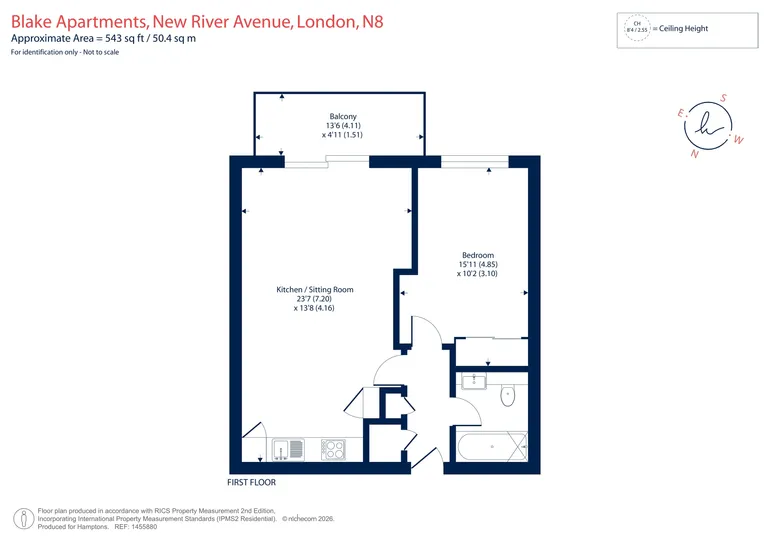 Floorplan 1 for New River Avenue, London, N8