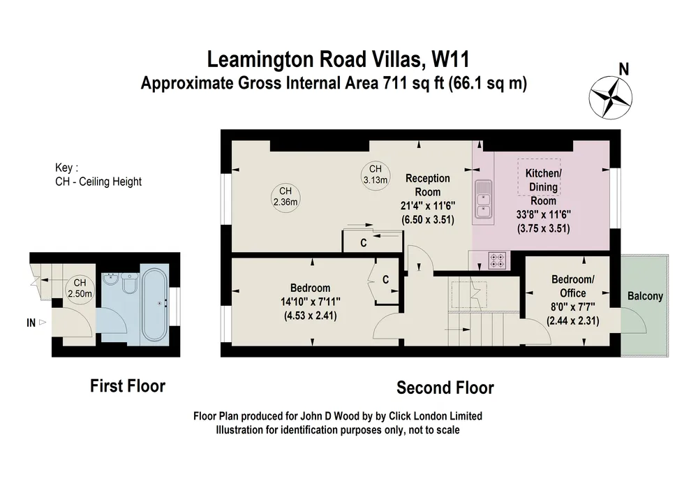 Floorplan for Leamington Road Villas, London, W11